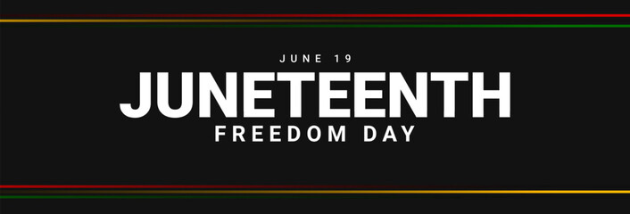 Juneteenth Day. Emancipation or Freedom day background design. American annual holiday. Vector illustration
