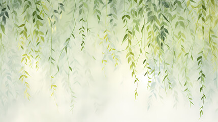 green willow wicker - obrazy, fototapety, plakaty