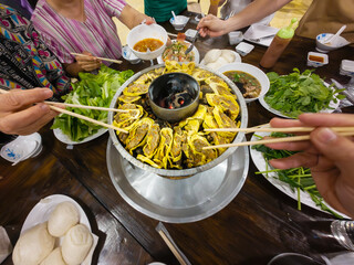 Yunnan Sukiyaki is a chinese hot pot a lot of varieties ingredients. - 784956924