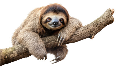 PNG Wildlife animal mammal sloth - obrazy, fototapety, plakaty