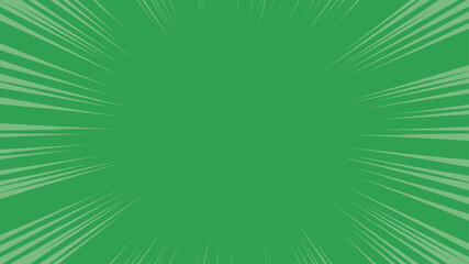 集中線　緑　シンプル　背景　フレーム