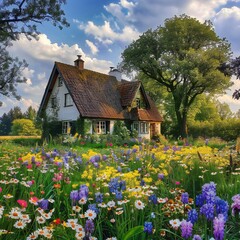 old house in the mountains