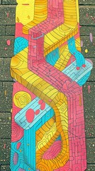 Seniors  random, impulsive art project, turning a park bench into a mosaic masterpiece