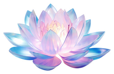 PNG  Lotus flower iridescent petal plant inflorescence - obrazy, fototapety, plakaty