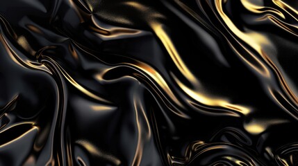 Obraz premium Luxurious abstract black background for modern wallpapers, Ai Generated.