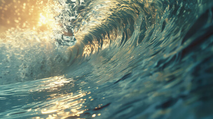 closeup of a photography strip of a Surfer wetsuit riding huge waves catching the perfect barrel adrenaline rush 3D render