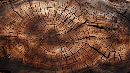 Delve into the organic warmth of a wooden cut texture. Ai Generated