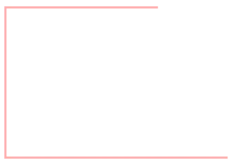 Foto op Canvas ピンクのコの字型変形フレーム © みずもり