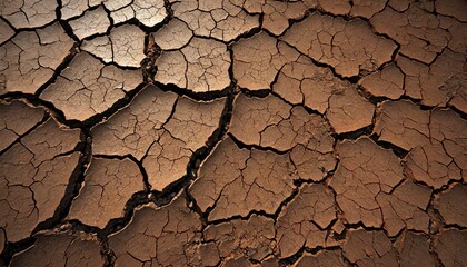 Wallpaper texted Silverstone coloured dried soil surface with cracks abstract background photo - obrazy, fototapety, plakaty