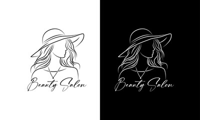 Beautiful lady in hat beautiful woman in elegant hat Vector beautiful girl in a hat vector sketch illustration