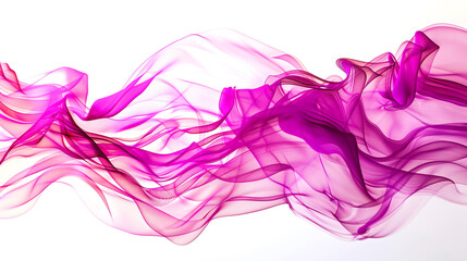 A pop of vibrant magenta injecting energy into the abstract design. Isolated on solid white background. - obrazy, fototapety, plakaty