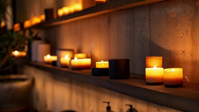 A warm organic scent fills the air originating from leatherwrapped candles that are strategically p throughout the space. The calming scent paired with the touchable leather surfaces .