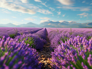 Lavender Fields in Provence, France