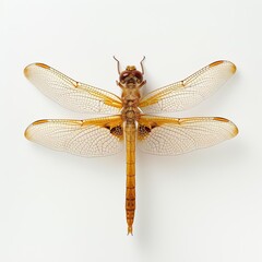 a Petaltails Dragonfly on white Background, 