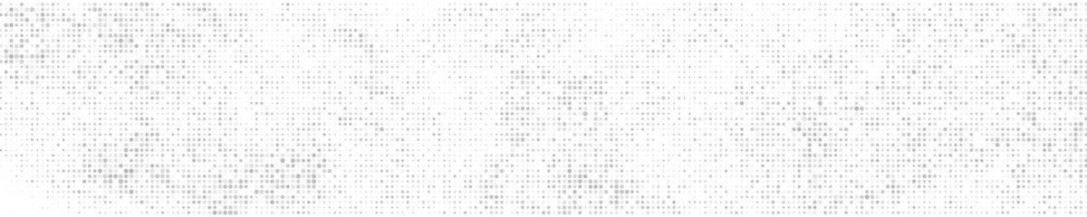 White And Grey Halftone Dotted. Panoramic Background. Abstract Polka Dots Pattern. Pop Art Style Backdrop. Wide Horizontal Long Banner. Vector Illustration, Eps 10.  - 784977748