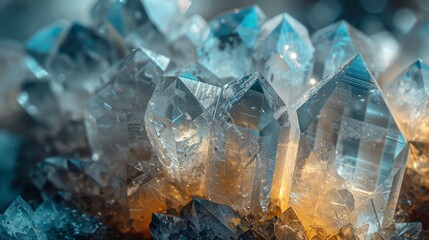 Abstract Macro: A macro photo of a crystal formation