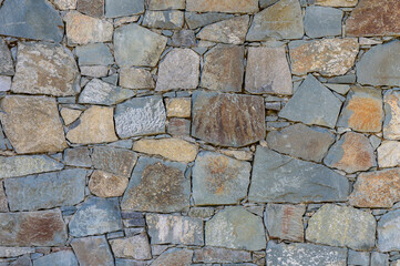 Texture of old stone brick wall in city 1