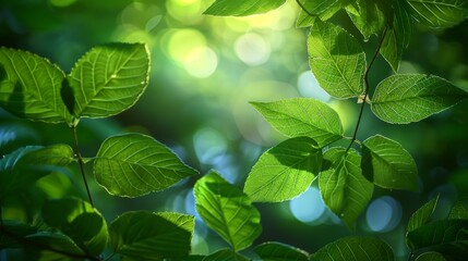 Fototapeta na wymiar Foliage Backgrounds: A captivating photo of leaves in various shades of green