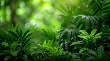Foliage Backgrounds: A photograph of a dense foliage of tropical plants