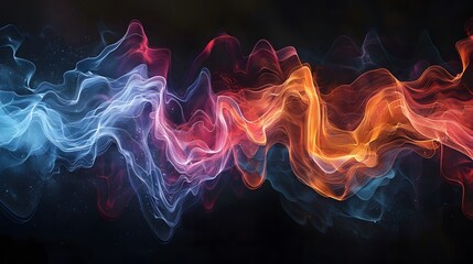 Obraz premium A fiery wallpaper with dancing yellow flames against a dark background