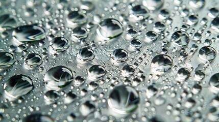 Textures and Patterns: A photo macro close-up of raindrops on a spider web