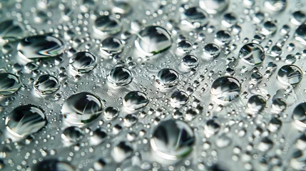 Tableaux ronds sur aluminium brossé Photographie macro Textures and Patterns: A photo macro close-up of raindrops on a spider web