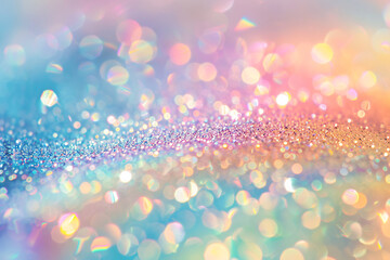 Rainbow colored abstract background with soft light stars dreamy concept illustration