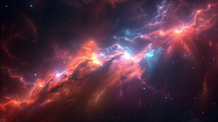 Fototapeta premium The space epic scene