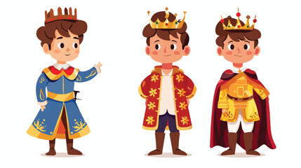 Charming Little Boy Dons A Regal Prince Costume 