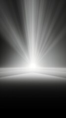 3D rendering of light silver background with spotlight shining down on the center