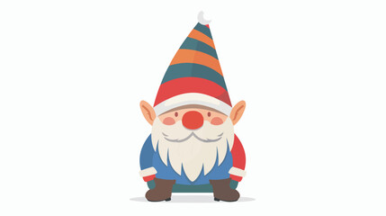 Christmas gnome. A colorful flat illustration