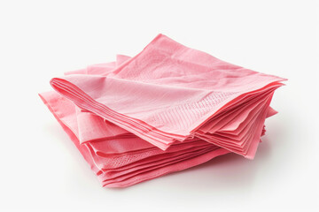 stack of napkins  isolated on white background