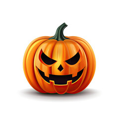 halloween pumpkin isolated on white