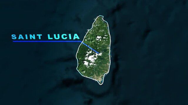 Saint Lucia World Map