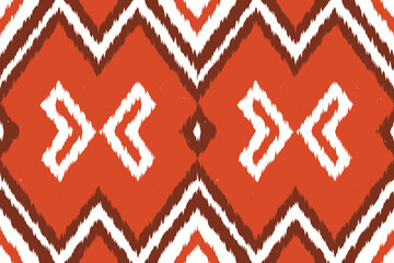 ikat Abstract Ethnic art. Seamless pattern in tribal, folk embroidery, and Mexican style. Aztec geometric art ornament print.Design for carpet, cover.wallpaper, wrapping, fabric, clothing