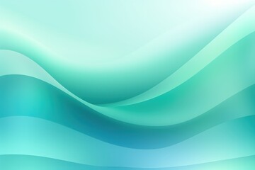 Abstract cyan and green gradient background with blur effect, northern lights. Minimal gradient texture for banner design. Vector illustration