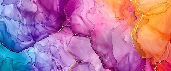Abstract acrylic painted background ,Background composed of acrylic paint smear ,Bright rich colors underwater. Colored clouds and clouds of multi colored smoke - obrazy, fototapety, plakaty