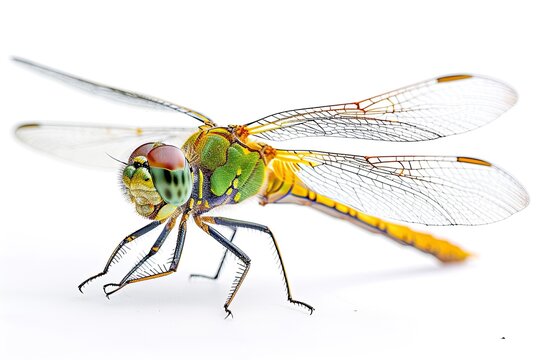 Mystic portrait of Dragonfly, beside view, full body shot, Close-up View, 