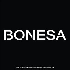 unique font alphabet vector typeset