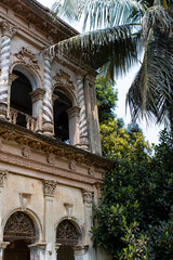 Fototapeta premium Old ruined houses in the deserted city Panam Nagar (Panam City) in Bangladesh, Asia