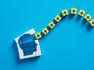 Positive thinking and positivity. Positive mindset, optimism and happiness.