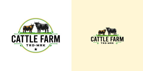 Logo depicts two friendly cows facing each other on a white background. Simple, modern design with bold outlines.