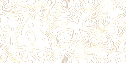 Golden strokes topology map contour topography texture vector