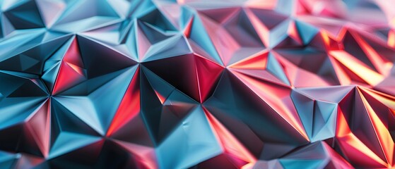 Polygonal structure, sleek, metallic sheen, modern edge, 