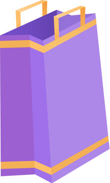 Purple Paper Bag