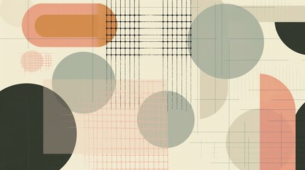 A colorful abstract painting with many different shapes and sizes of circles. The painting has a modern and artistic feel to it, with a mix of bold colors and intricate patterns