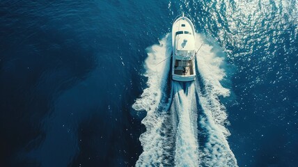boat trolling with a panoramic rod and blue reels