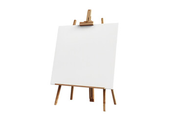 Easel With White Canvas