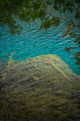 Landscape of Green Lake State Park of New York