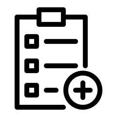 Fototapeta premium Task add icon